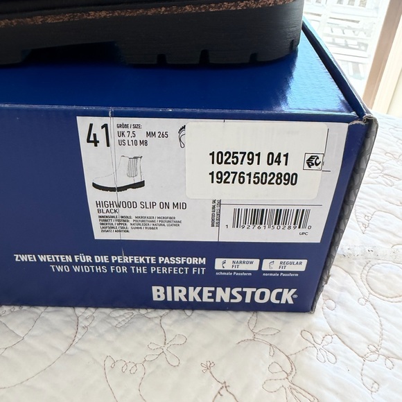 Birkenstock Black Leather Highwood Slip On Women’s Boots Size 41 - Picture 2 of 8